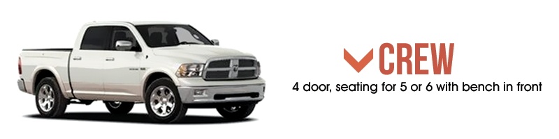 Types of Truck Cabs - Crew Cab