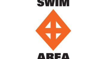 Which symbol on a regulatory marker is used to mark a swimming area
