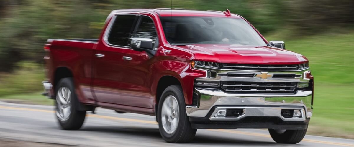 Chevy Silverado with chrome accessories